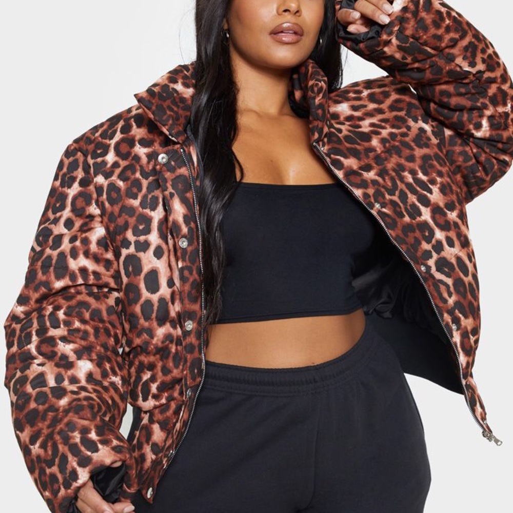 PrettyLittleThing Plus Size Puffer